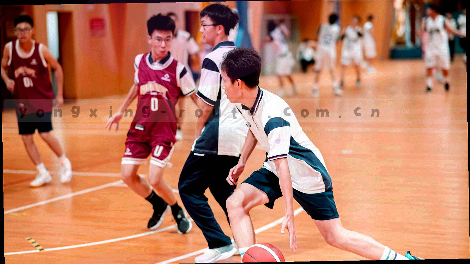 六组场景色标条与代码前缀平面排布示意，色标直角对齐、间距等距